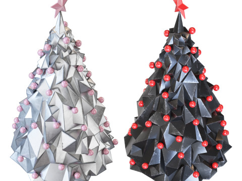 Modern Christmas tree 3D Model