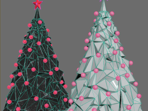 Modern Christmas tree 3D Model