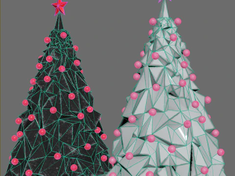Modern Christmas tree 3D Model