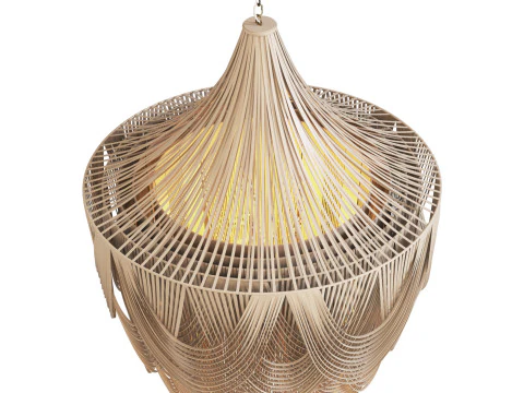 Leather Chandelier 3D Model