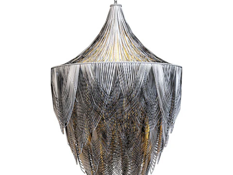 Leather Chandelier 3D Model