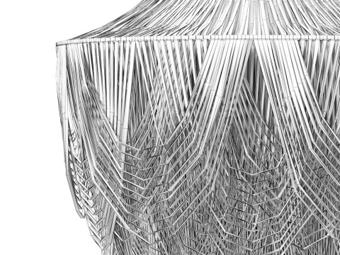 Leather Chandelier 3D Model