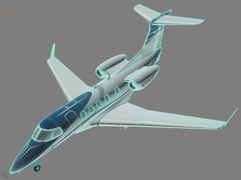 Embraer Phenom 300 aircraft 3D मॉडल