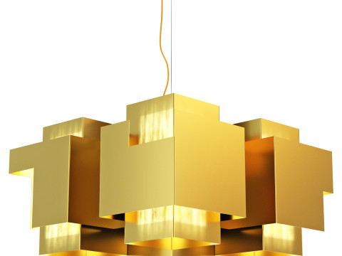 Skyline Brass Chandelier for rsj 3D 모델