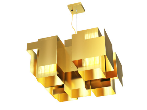 Skyline Brass Chandelier for rsj 3D मॉडल