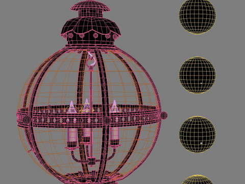 Globe Pendant Light 3Dモデル