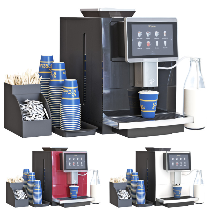 Tchibo Office Coffee Machine 3Dモデル .c4d .max .obj .3ds .fbx .stl .blend 