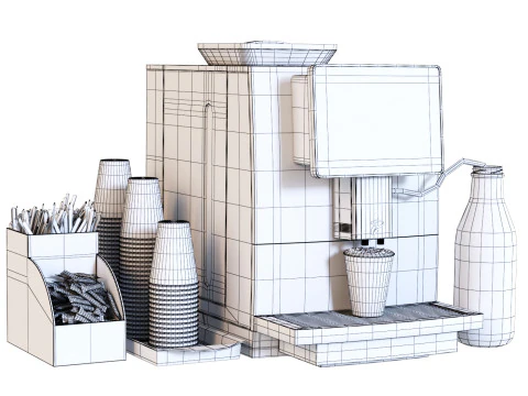 Tchibo Office Coffee Machine 3D Model