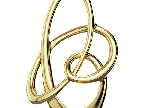 Abstract gold decor 3D Модель