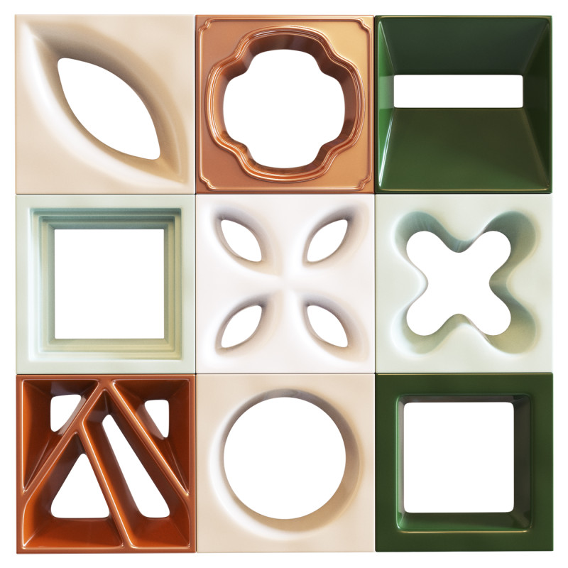 Ceramic 3D Blocks COBOGO Model 3D .c4d .max .obj .3ds .fbx .stl .blend 