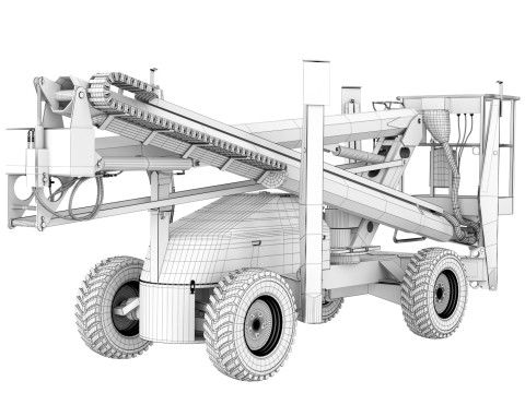 Self-propelled lifting platform Niftylift SD50 4x4 3D Model