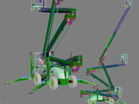Self-propelled lifting platform Niftylift SD50 4x4 3D Model