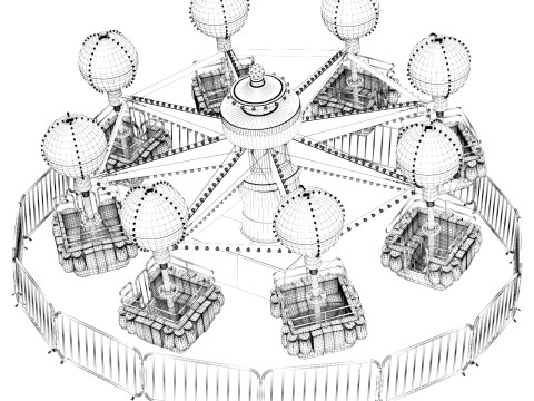 SambaBaloon Carousel Modèle 3D
