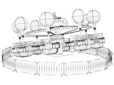 SambaBaloon Carousel Modèle 3D