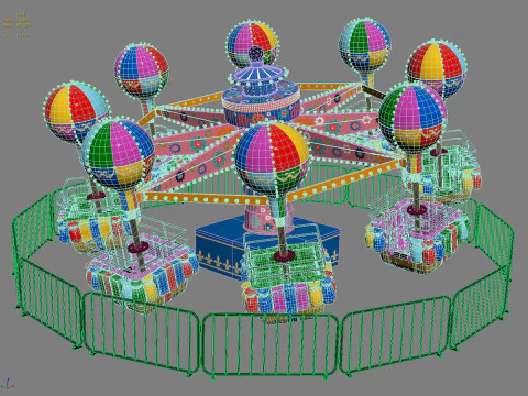 SambaBaloon Carousel 3D Model