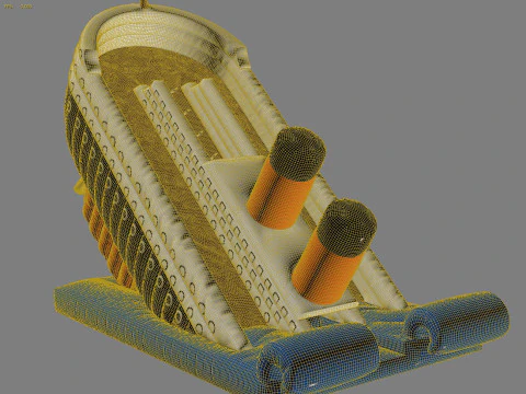 Inflatable slide Titanic 3D Model