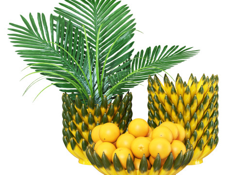 Ceramic Banana Vases 3Dモデル