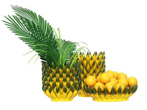 Ceramic Banana Vases Model 3D