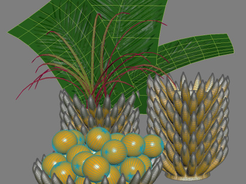 Ceramic Banana Vases Model 3D