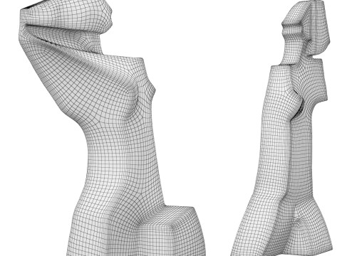 Abstract sculptures by Alied Nyp-Holman 3D 模型
