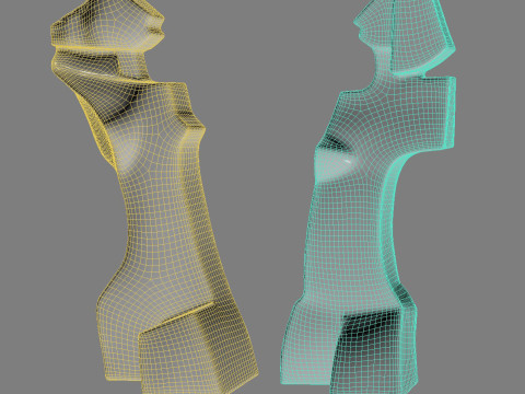 Abstract sculptures by Alied Nyp-Holman 3D 模型