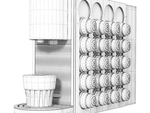 Xiaomi Mijia Capsule Coffee Maker 3D Model