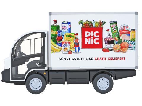 Electric delivery truck Picnic 3D Model