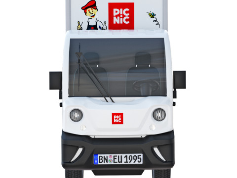 Electric delivery truck Picnic 3D Model