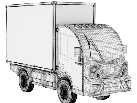 Electric delivery truck Picnic 3D Model
