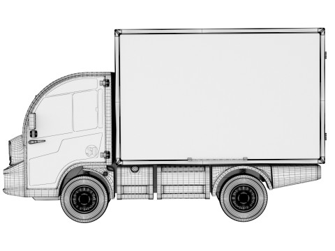 Electric delivery truck Picnic 3D Model