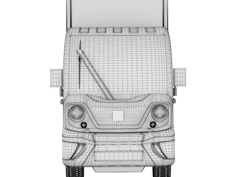Electric delivery truck Picnic 3D Model