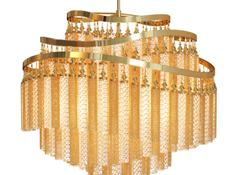 Chandelier Corbett Lighting Chimera 3D Model