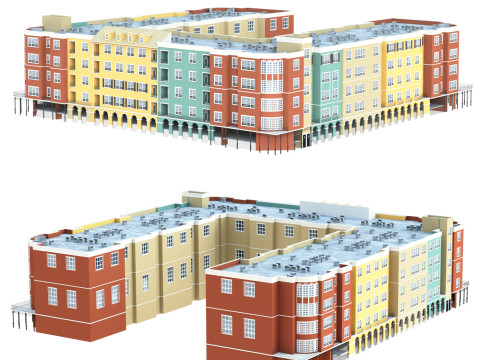 Residential complex Modèle 3D