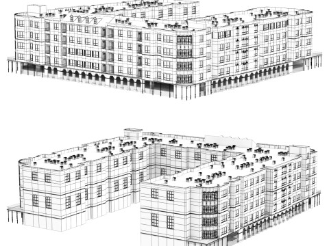 Residential complex Modelo 3D
