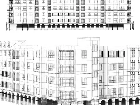 Residential complex 3D Model