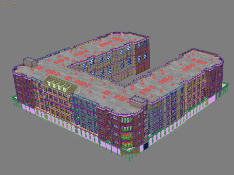 Residential complex 3D Model