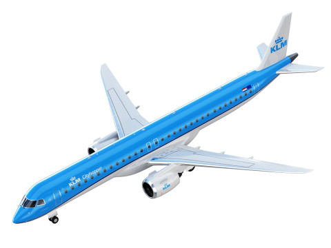 Embraer E195 E2 aircraft Model 3D
