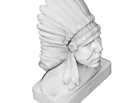 Bust of an Indian Modèle 3D