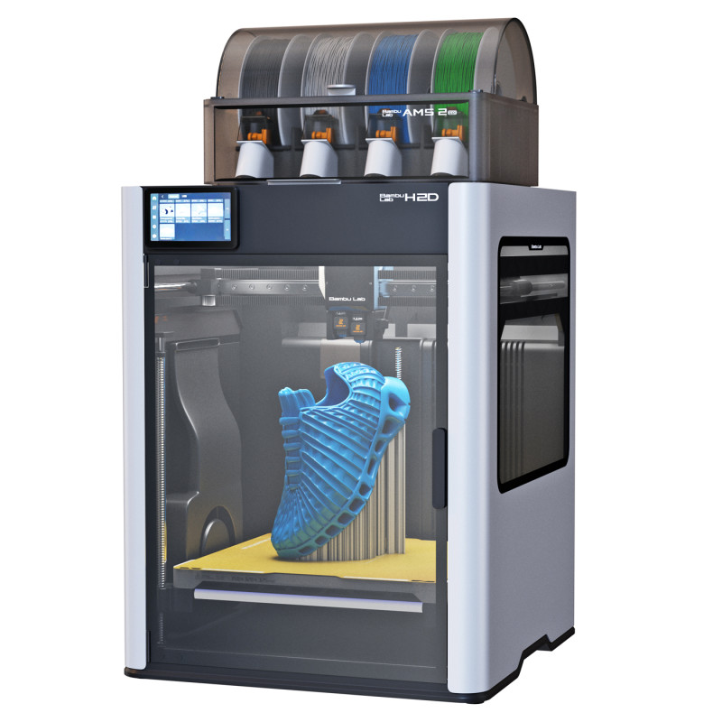 3D printer Bambu Lab H2D 3D Модель .c4d .max .obj .3ds .fbx .stl .blend