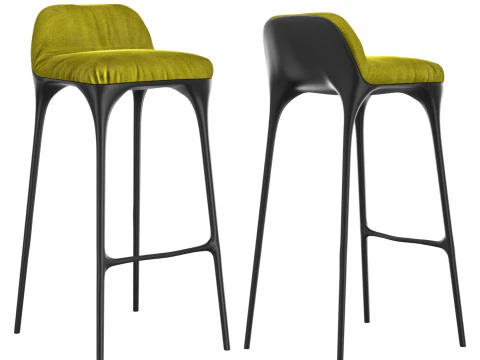 バースツール Valentin Loellmann グリーン 3Dモデル