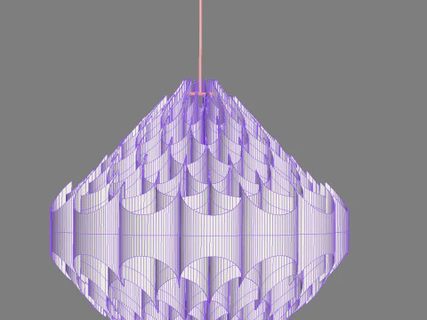 Rhytmic pendant lamp 3D Model