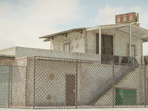 Liquor Grocery Outdoor Design 3D Model