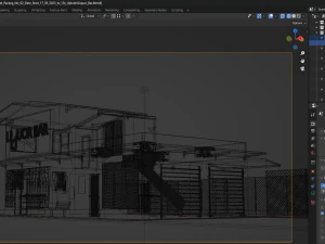 Liquor Grocery Outdoor Design 3D Model