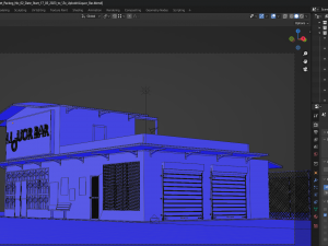 Liquor Grocery Outdoor Design 3D Model