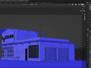 Liquor Grocery Outdoor Design 3D Model