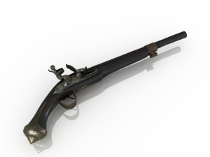 Dueling pistol 3D Model
