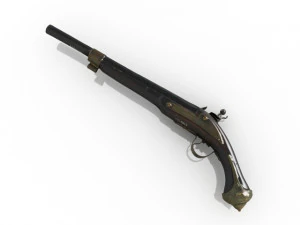Dueling pistol 3D Model