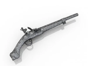 Dueling pistol 3D Model