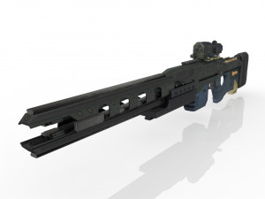 Electromagnetic Rifle Good model 3D Model