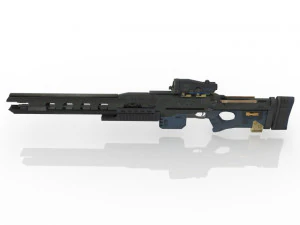 Electromagnetic Rifle Good model 3D Model
